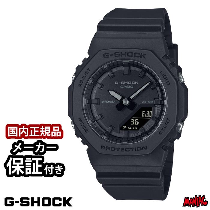 Gショック ジーショック P2100 レディース G-SHOCK 腕時計 GMA-P2100BB-1AJF ブラック オールブラック 黒 ラウンド シンプル 防水 アナログ時計 | G-SHOCK