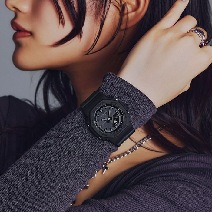 Gショック ジーショック P2100 レディース G-SHOCK 腕時計 GMA-P2100BB-1AJF ブラック オールブラック 黒 ラウンド シンプル 防水 アナログ時計 | G-SHOCK | 03