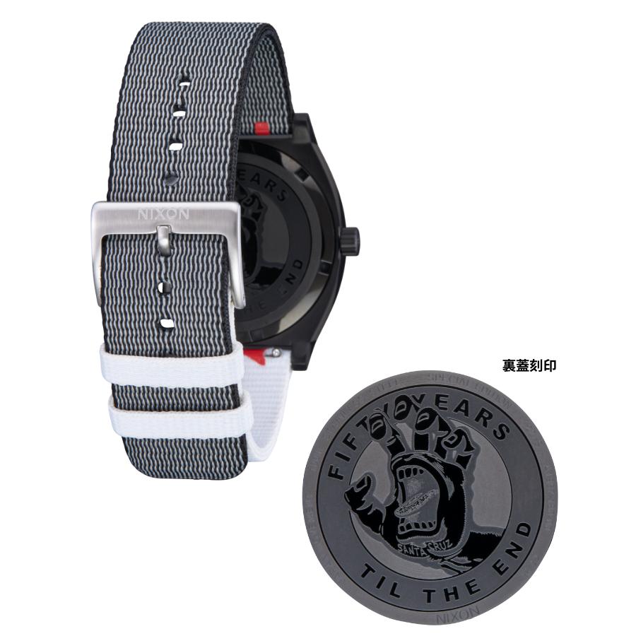ニクソン 腕時計 メンズ レディース NIXON SANTA CRUZ TIME TELLER - Black/Silver - A1367-180 サンタクルズタイムテラー｜maniac｜06
