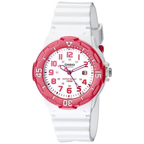 腕時計 カシオ レディース LRW-200H-4BVCF Casio Sports 3-Hand Analog White Dial Women's Watch #LRW200