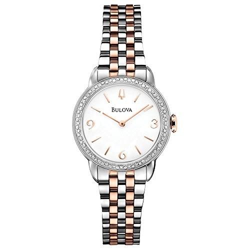 腕時計 ブローバ レディース 98R182 Bulova Women's 98R182 Analog Display Analog Quartz Two Tone Watc