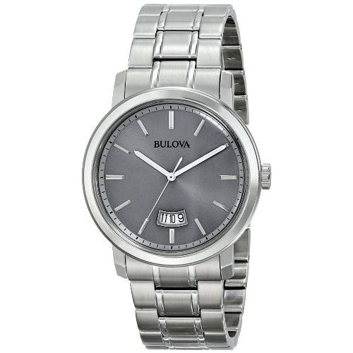出産祝い 96B200 Men's Bulova 96B200 メンズ ブローバ 腕時計 Stainless Watch Silver-Tone Steel 腕時計