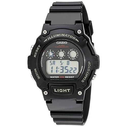 腕時計 W-214HC-1AVCF Casio W-214HC-1AVCF Mens Black Chronograph Watch :pd-00791131:マニアックス Yahoo!店 - - Yahoo!ショッピング