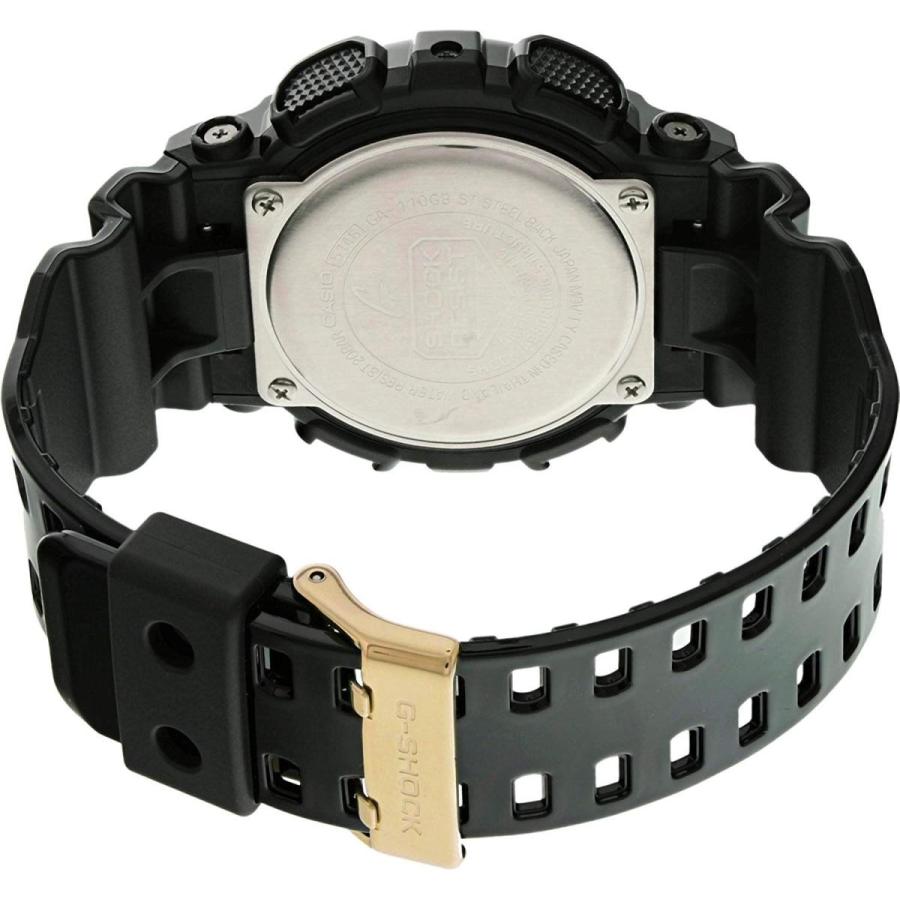 腕時計 カシオ メンズ GA110GB Casio G-Shock Men's Military GA-110 Watch, Black/Gold, One Size｜maniacs-shop｜03