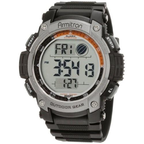 Armitron 40/8252BLK Men's Wrist Watch, Black, Strap