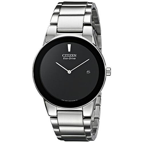 憧れ Quartz Axiom Eco-Drive Citizen AU1060-51E 逆輸入 シチズン 腕時計 Mens Silver Steel, Stainless Watch, 腕時計