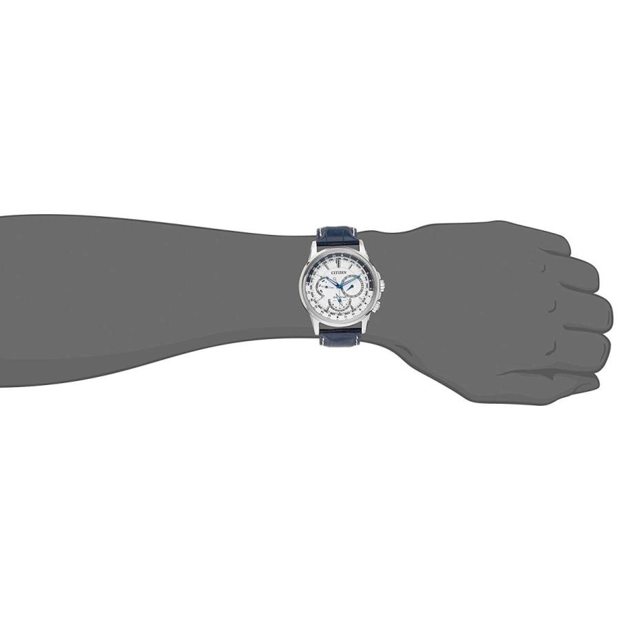 腕時計 シチズン 逆輸入 BU2020-02A Citizen Men's Eco-Drive Classic Calendrier Blue Leather Strap Watcの画像