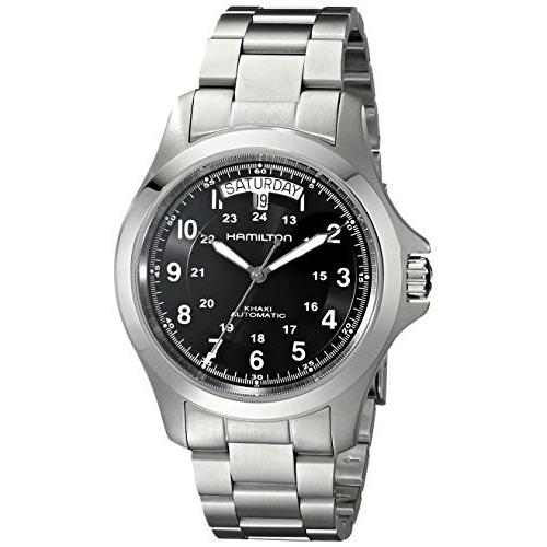 腕時計 ハミルトン メンズ H64455133 Hamilton Mens H64455133 Khaki King II Black Dial Watch