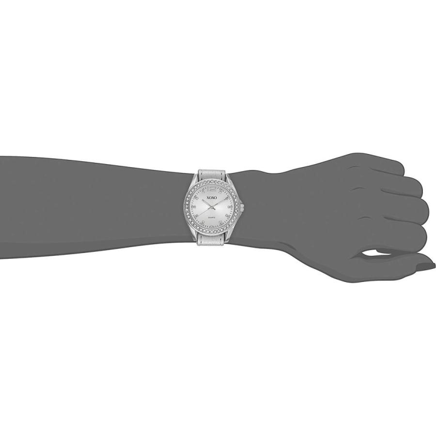 腕時計 クスクス キスキス XO9062 XOXO Women's XO9062 Silver-Tone Watch with Interchangeable Bands｜maniacs-shop｜04