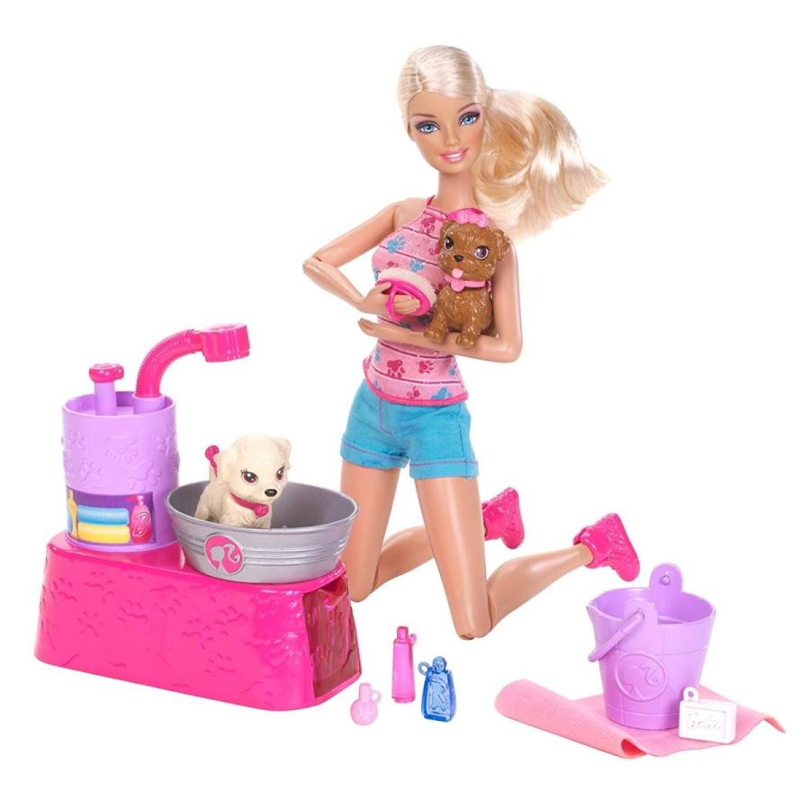 バービー バービー人形 日本未発売 W3153 Barbie Suds and Hugs Pups Playset_3