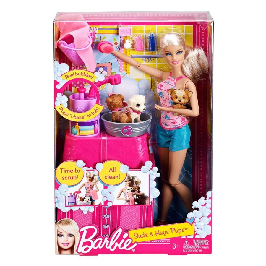 バービー バービー人形 日本未発売 W3153 Barbie Suds and Hugs Pups Playset_7