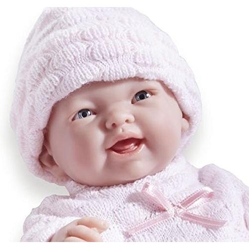 JCトイズ JC Toys リアルな新生児 女の赤ちゃん 約24センチ 人形 ベビードール ニットの衣装、帽子_1
