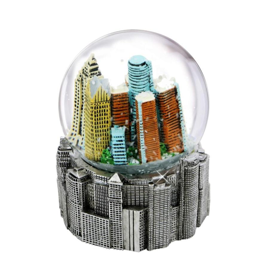 スノーグローブ 雪 置物 50067 Detroit Snow Globe with Skyline and