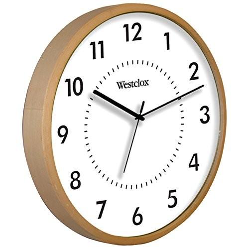 今季ブランド インテリア インテリア 壁掛け時計 32886 Clock Woodgrain 32886 Westclox 掛け時計、壁掛け時計
