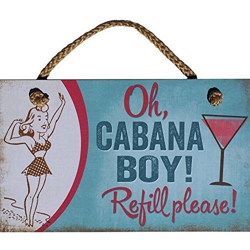 壁飾り インテリア タペストリー 41-00665 CounterArt Oh Cabana Boy Refill Please Decorative Hangin