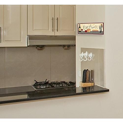 壁飾り インテリア タペストリー KWP-939 Stupell Home D?cor Bon Appetit Kitchen Wall Plaque， 7 x_1