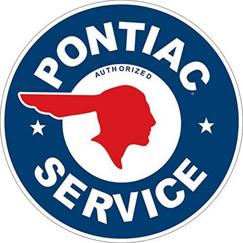 壁飾り インテリア タペストリー SRAP Signs 4 Fun SRAP Pontiac Service Round Sign， Blue
