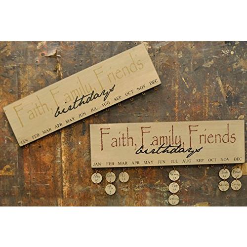 【日本限定モデル】  インテリア 壁飾り タペストリー Calend Birthday Friends Family Faith Collection Hearthside 32506G レリーフ、アート