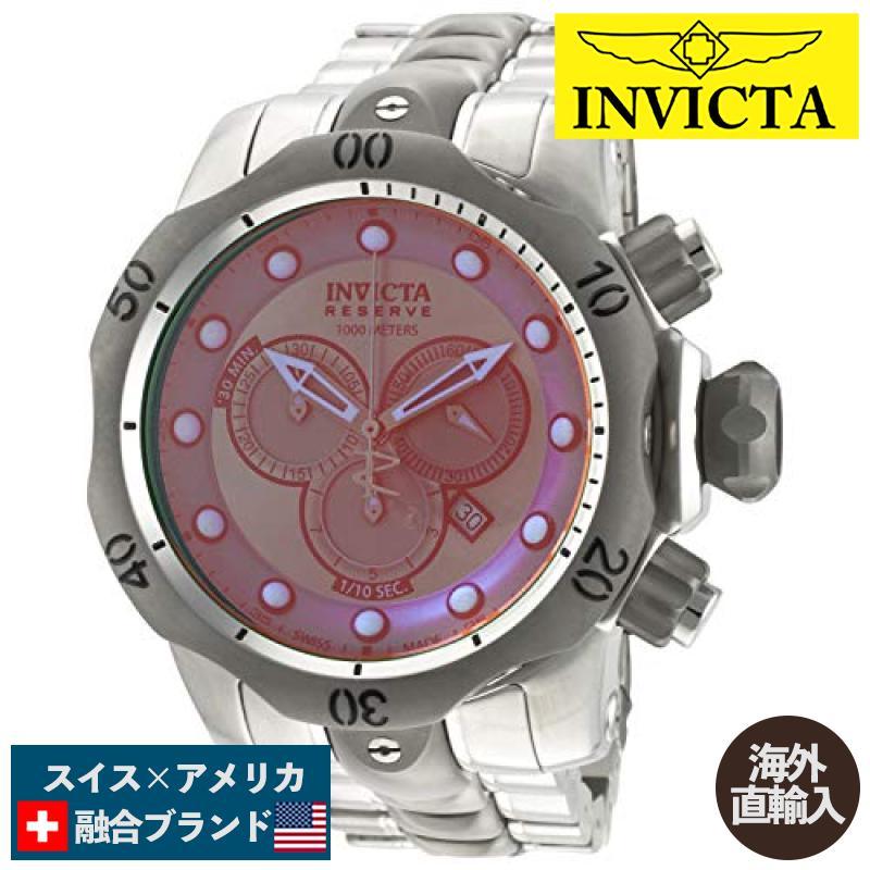 腕時計 インヴィクタ インビクタ 0967 Invicta Men's 0967 Venom Reserve Chronograph Rose Tinted Cry｜maniacs-shop