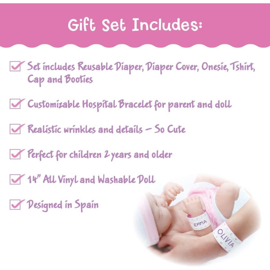 ジェーシートイズ 赤ちゃん おままごと 18543_A 8 piece Layette Baby Doll Gift Set | JC Toys - L_1