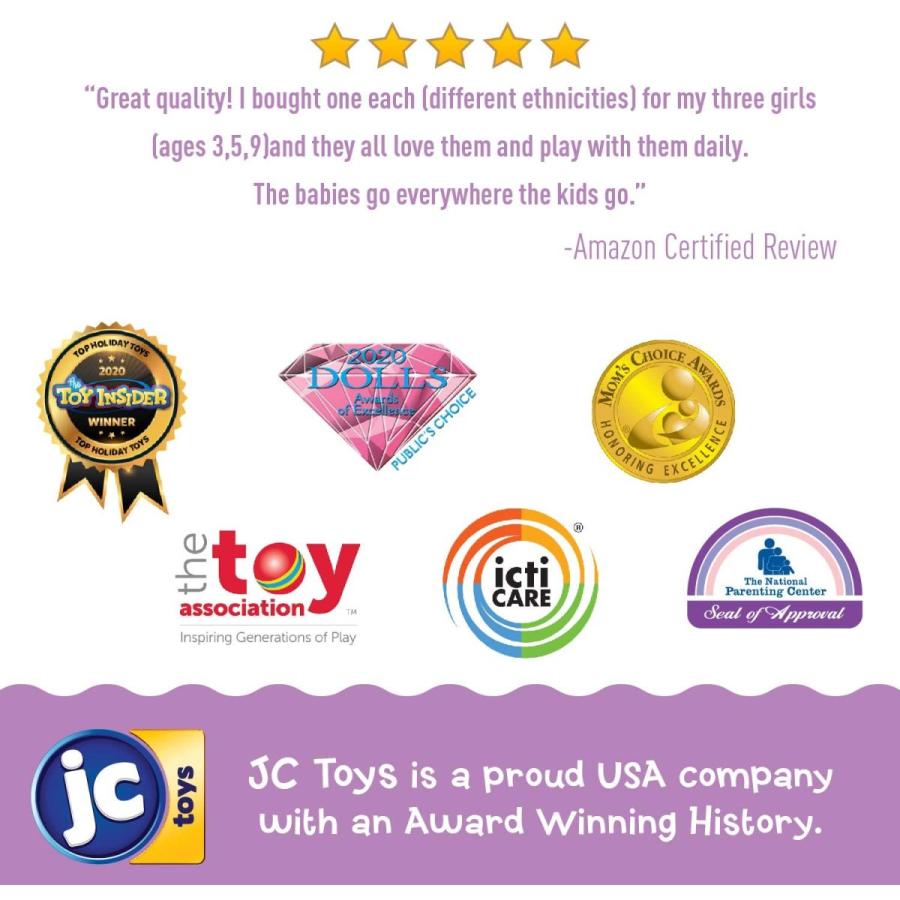 ジェーシートイズ 赤ちゃん おままごと 18543_A 8 piece Layette Baby Doll Gift Set | JC Toys - L_4