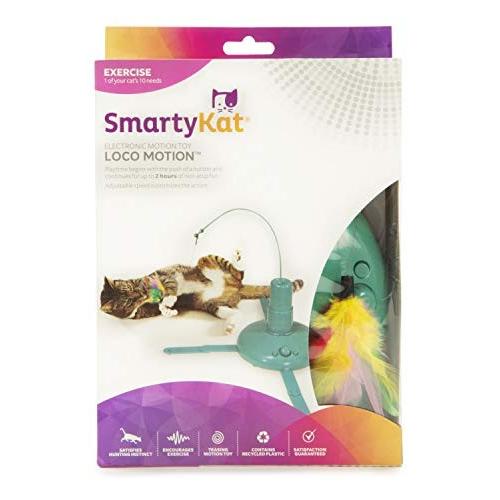 猫おもちゃ ネコ ねこ 32001 SmartyKat Loco Motion Electronic Motion Teaser Wand Cat Toy, Battery Power