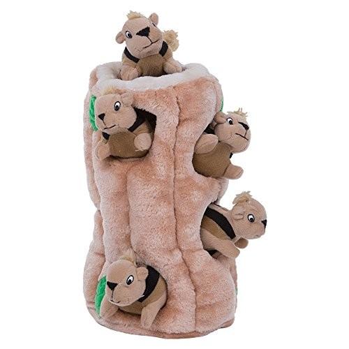 犬おもちゃ ドッグトイ トレーニング 31004 Outward Hound Hide A Squirrel Plush Dog Toy Puzzle, X