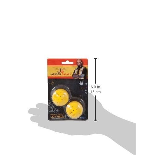 猫おもちゃ ネコ ねこ 31166 Petmate Jackson Galaxy Spiral Led Ball, 2-Pack｜maniacs-shop｜03