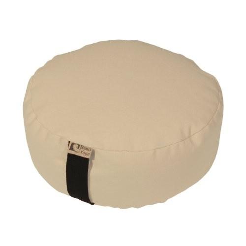 ヨガ フィットネス 20DNL Bean Products Zafu Meditation Cushion, Round, Cotton Natural - Filled With Orgの画像