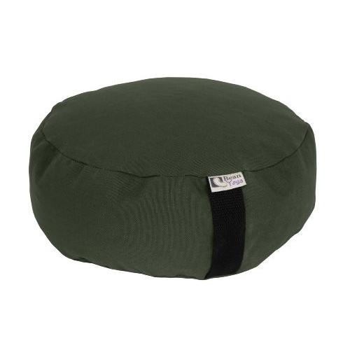 ヨガ フィットネス 20DEH Bean Products Zafu Meditation Cushion, Round, Cotton Earth - Filled With Organの画像