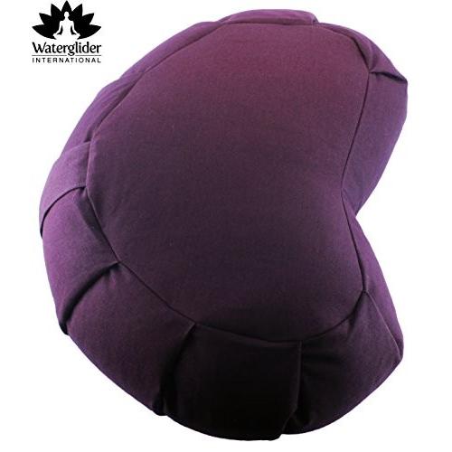 ヨガ フィットネス 5169374 Waterglider International Meditation Cushion, Crescent, Buckwheat Husk Fille