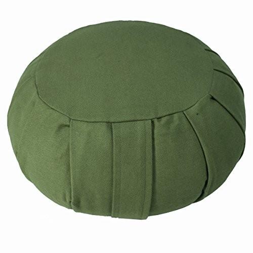 ヨガ フィットネス Y041ZAFSAG01 YogaAccessories Round Cotton Zafu Meditation Cushion - Sage
