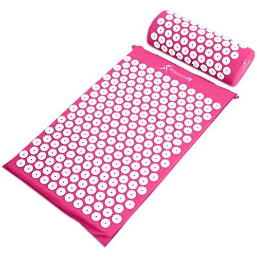 ヨガマット フィットネス ps-1204-accuset-pink ProsourceFit Acupressure Mat and Pillow Set for Back/N