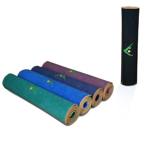 ヨガマット フィットネス YM007ONX AURORAE Synergy 2in1 Hot Yoga Mat with integrated Non Slip Microfiの画像