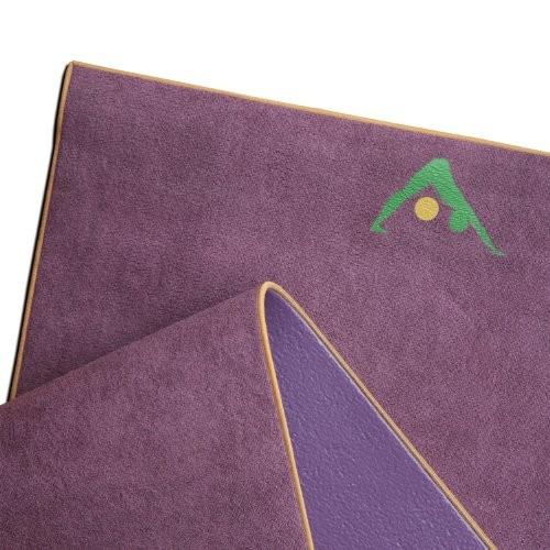 ヨガマット フィットネス YM007AMT AURORAE Synergy 2in1 Hot Yoga Mat with integrated Non Slip Microfiの画像