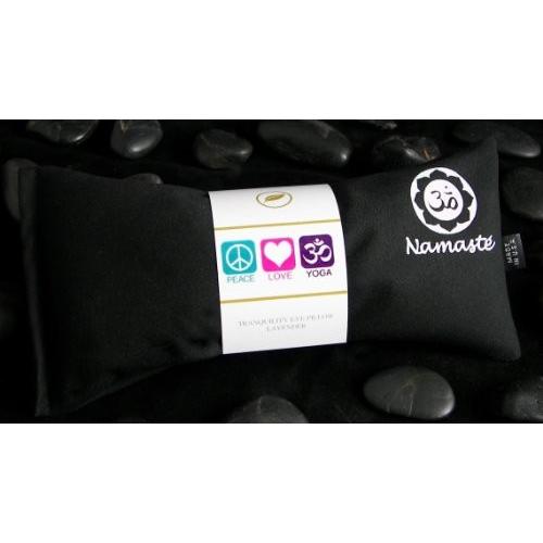 ヨガ フィットネス NLEP-BLK Happy Wraps Namaste Lavender Yoga Eye Pillows - Hot Cold Aromatherapy for Sの画像
