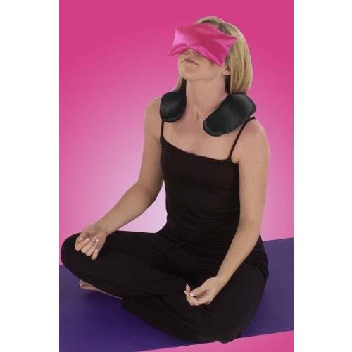 ヨガ フィットネス NLEP-BLK Happy Wraps Namaste Lavender Yoga Eye Pillows - Hot Cold Aromatherapy for Sの画像