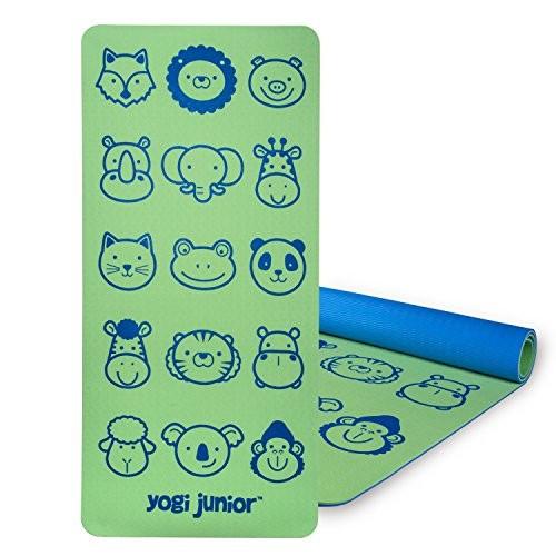 ヨガマット フィットネス 5806861 Yogi Junior Kids Yoga Mat - PVC Free - Double Layered TPE Foam (Kiw