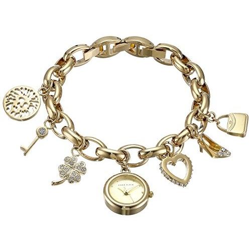 ANNE KLEIN（アンクライン） クリスタルアクセント ゴールドトーン 