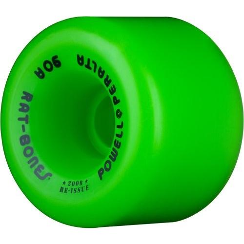 ウィール タイヤ スケボー WSBARAT6090G4 Powell Peralta \"Rat Bones 60mm 90A Green Skateboard Wheels (