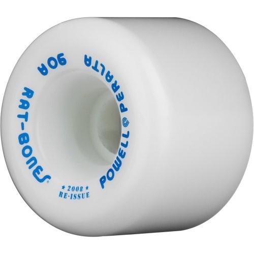 ウィール タイヤ スケボー WSBARAT6090W4 Powell-Peralta \"Rat Bones 60mm 90A White Skateboard Wheels (