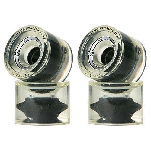ウィール タイヤ スケボー DECK Dregs Longboard Wheels 66MM 81A Clear Race Downhill Slide Formula - U