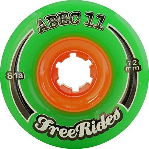 ウィール タイヤ スケボー 1WAEL082FC07281 ABEC 11 Freeride Centerset Green Skateboard Wheels - 72mm