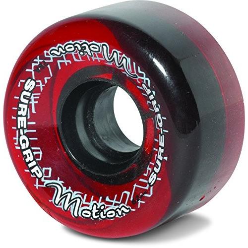 ウィール タイア スケボー SGM62CLRD Motion Outdoor Wheels Sure-Grip - clear red デッキ、パーツ-スポーツ-スケートボード