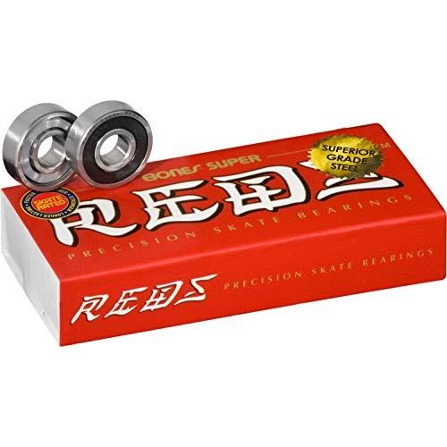 ベアリング スケボー スケートボード BRACSR816 Bones Super Reds Bearings 8mm 16 Pack