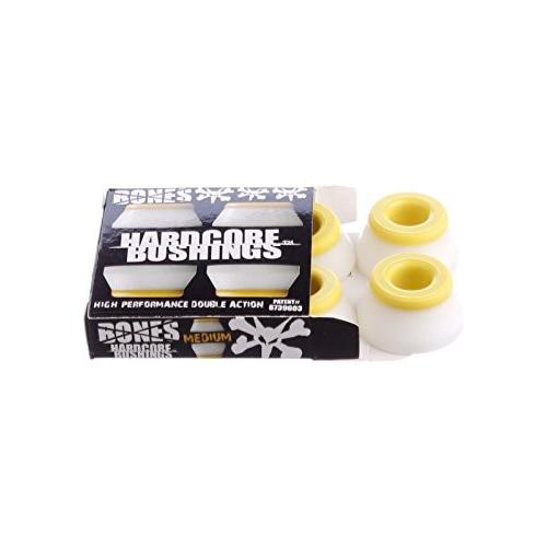 かん木 スケボー 滑るゲーム盤 TCPHB2MDWS Bones Hardcore 4Pk Medium Skateboard Bushings - Yel スポーツ-デッキ、パーツ