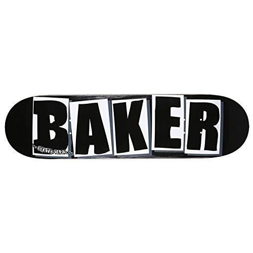 新品未使用 BAKER 8.0 ベイカー Baker ブランドロゴ入りデッキ 8.0 ブラック/ホワイト