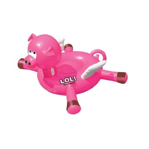 フロート プール 水遊び 90266 SWIMLINE ORIGINAL 90266 Giant Inflatable LOL Pig Pool Float Floatie Ridの画像
