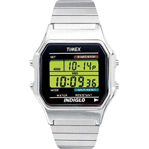 タイメックス Timex クラシックデジタル メンズ腕時計 ステンレス T78582 レトロスタイル ベルトサ｜maniacs-shop