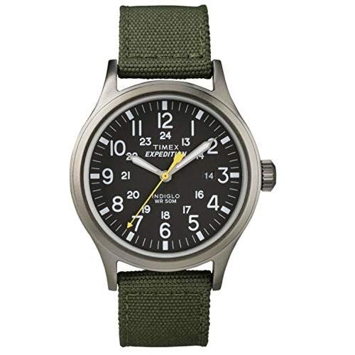 【在庫処分大特価!!】 Green Dial Black Scout Expedition Timex T49961 メンズ タイメックス 腕時計 Nylon Watch Gents Strap 腕時計